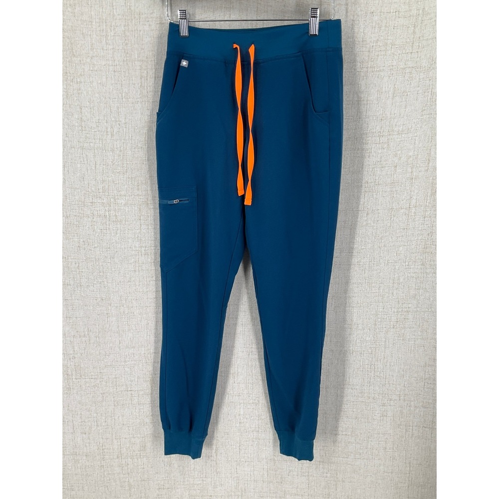 FIGS Zamora Scrub Pants Womens XS Blue Jogger Cargo W18SW2005N